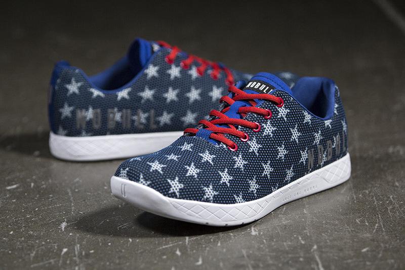 Blue Nobull Flag Men's Trainers | CA J1281P